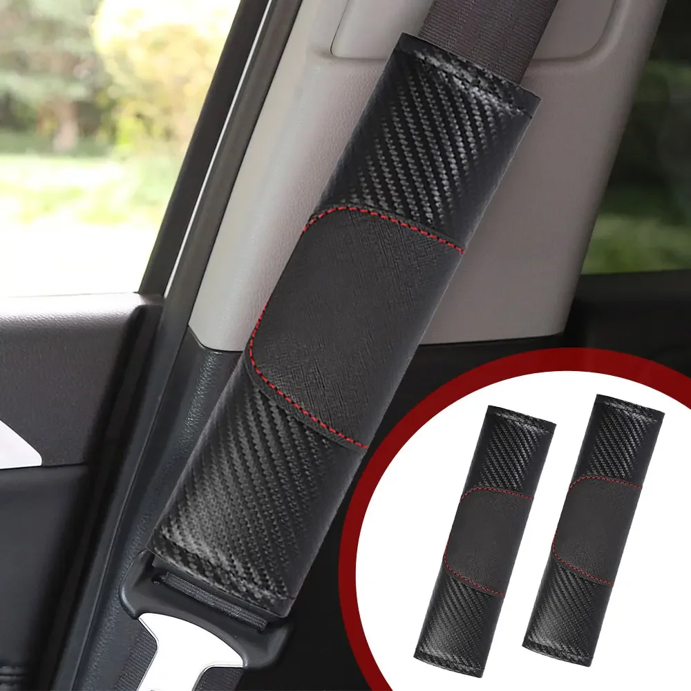 

2PCS Car Seat Belt Cover Pads Shoulder Protection Cushion Auto Interior Accessories for Skoda Kodiaq Rs 2019 2020 2021 2022