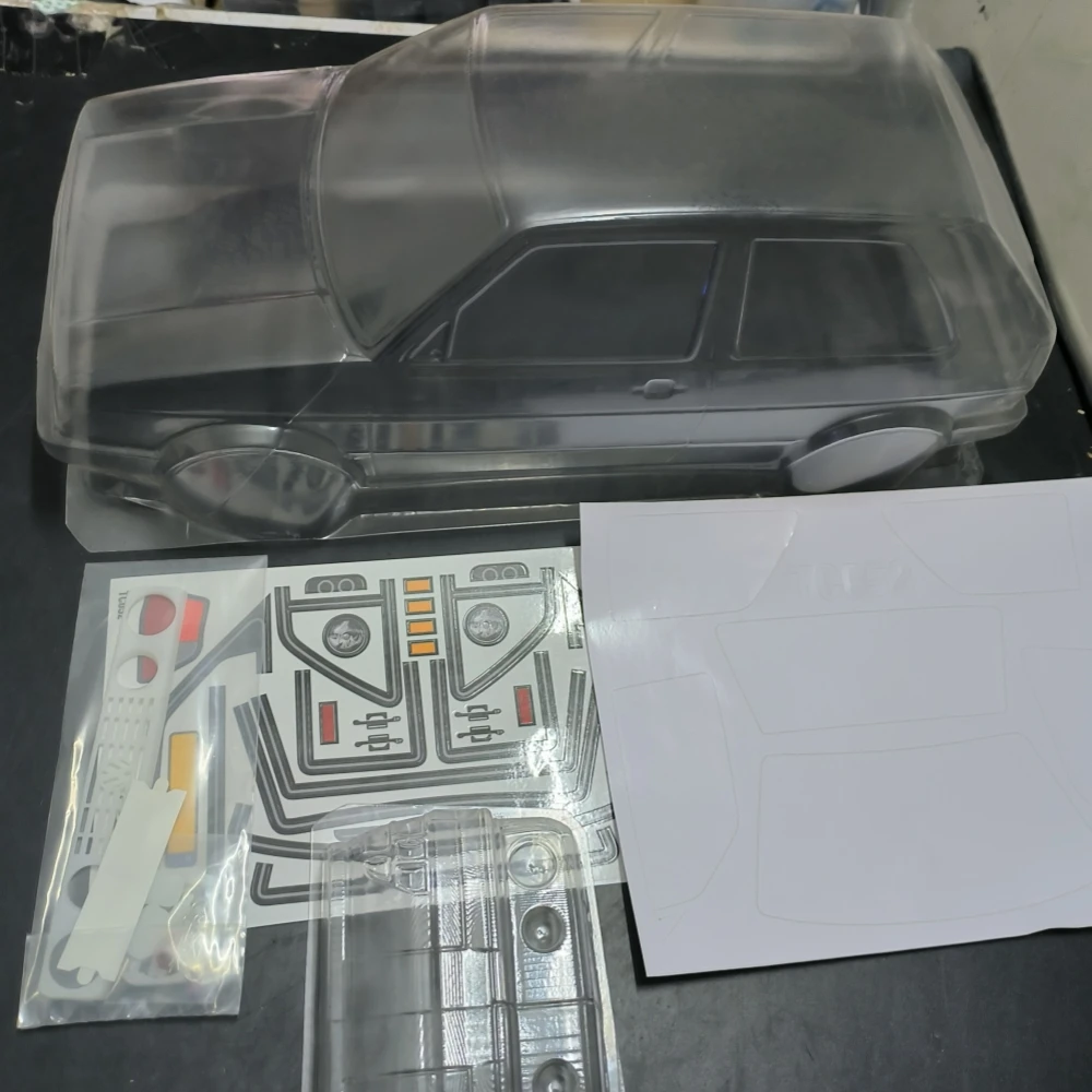 TC052 1/10 Golf MK2 lexan body 190mm dla 4X4 Off-Road RC rajd Car 257mm rozstaw osi Tamiya tt01 tt02 podwozie Kyosho fazer mk2