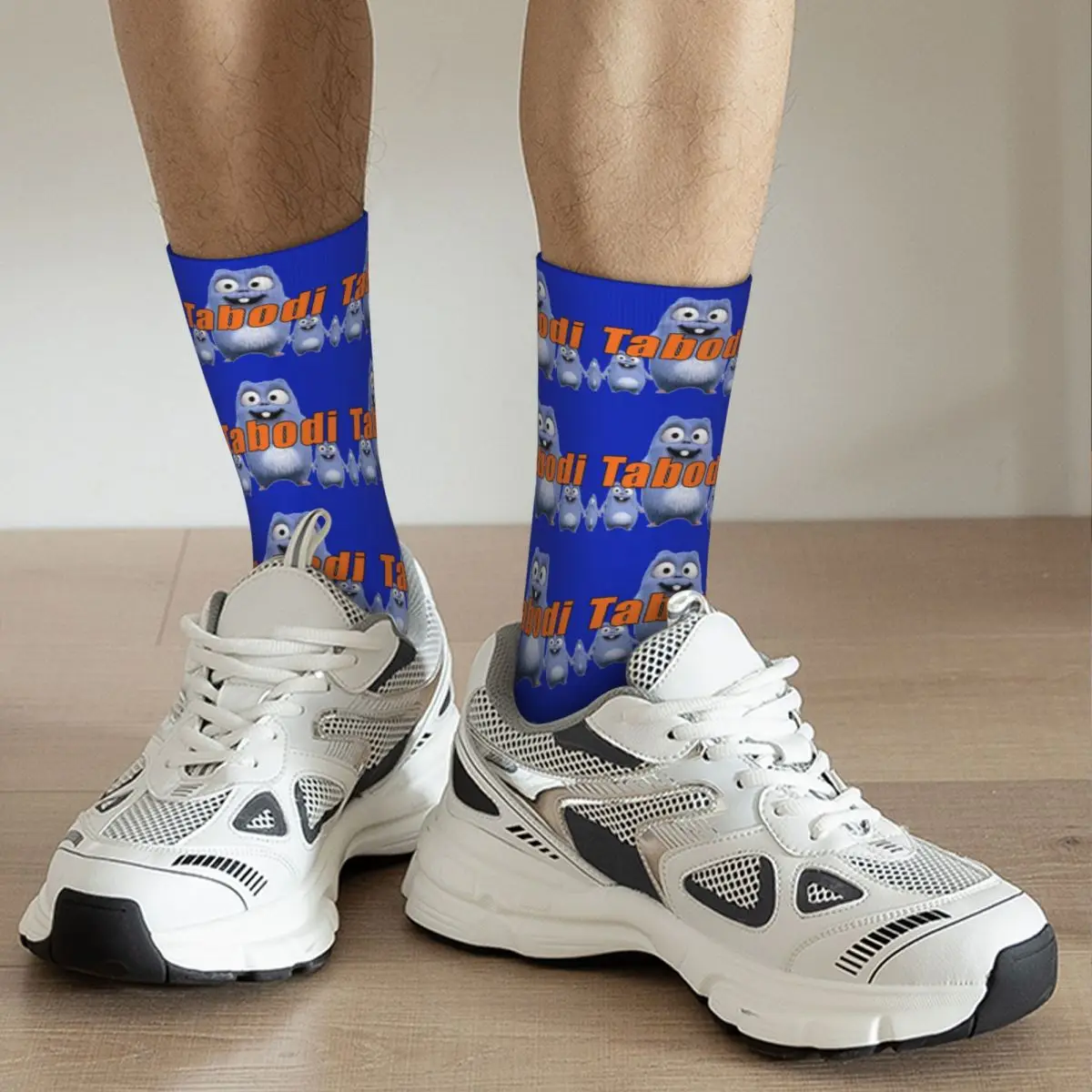 Grizzy And Lemmings Socks Harajuku High Quality Stockings All Season Long Socks Accessories for Unisex Christmas Gifts