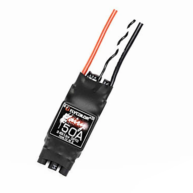 FLYCOLOR 50A Brushless ESC 2-6S with OPTO BEC for RC F450 Wait Airplane Durable Quadcopter Helicopt Rotorer Range