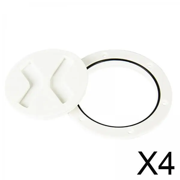 

Boat Hatch Cover ABS Plastic Waterproof Deck Plate Marine Replacement Lid for Yacht Speedboat Sailing