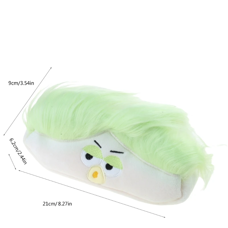 Сумка-карандаш с мультяшной уродливой куклой, плюшевые чехлы для ручек, чехол для ручек на молнии, большая вместительная сумка в