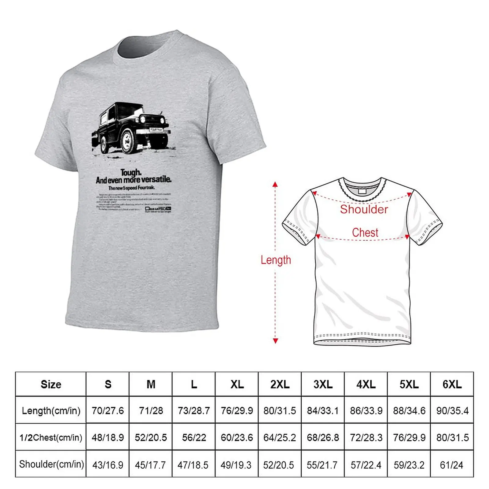 DAIHATSU FOURTRAK T-Shirt summer tops sublime t shirt mens graphic t-shirts