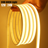 12V 24V COB Led Neon Rope Light Strip 5m 10m 15m 20m 0.5m IP68 Waterproof Flexible Lamp 320LED High Density Liner Lighting RA90