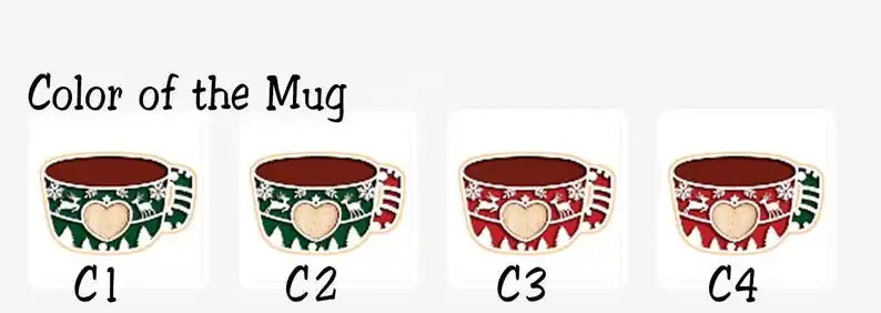 Hot Chocolate Marshmallows Mug Kids names - Personalized Christmas Ornament, Hot Chocolate ~ Marshmallows ~ Mug