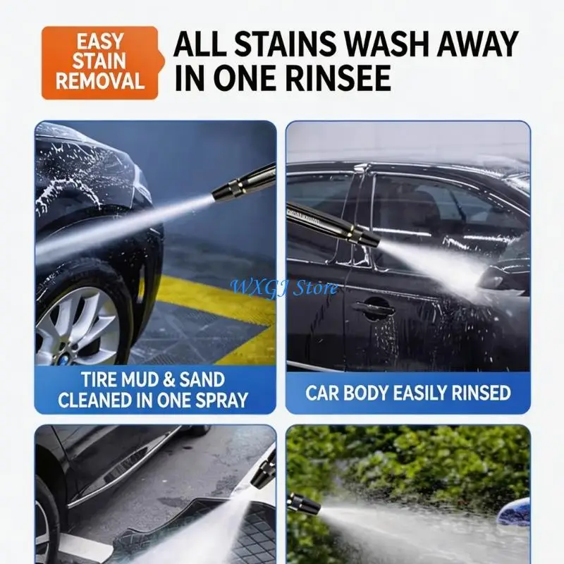 37JE Lightweight High Pressure Water Guns Nozzle With Multiple Sprayer Mode For Car Wash