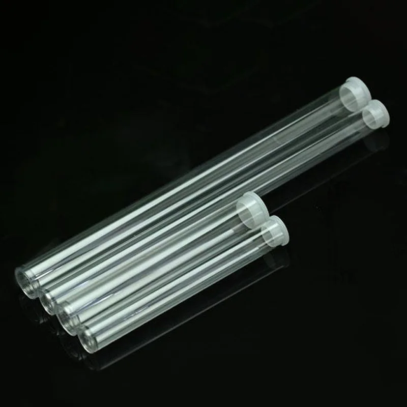 2Pcs Simplicity Transparent Acrylic Incense Tube Home Practical Incense Sticks Barrel Storage Box Package