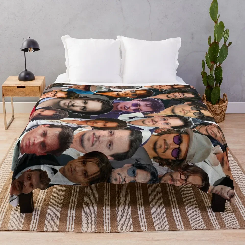 

Johnny Depp Photo Collage Throw Blanket