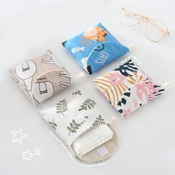 Mini sac de rangement pliable pour serviettes hygiéniques en poudre, pochette mignonne pour joints, étui pour serviettes hygiéniques, nouveau