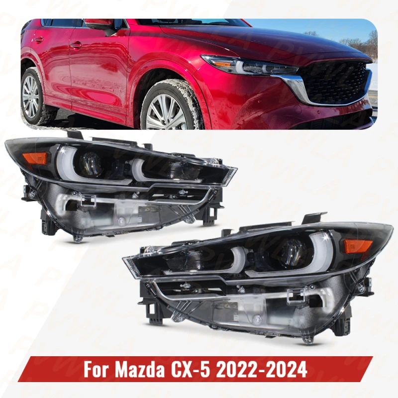 LED Headlight 14 PIN For Mazda CX-5 US Version 2022 2023 2024 Car Accessories Headlamp DRL Turn Lamp Front Driving Light