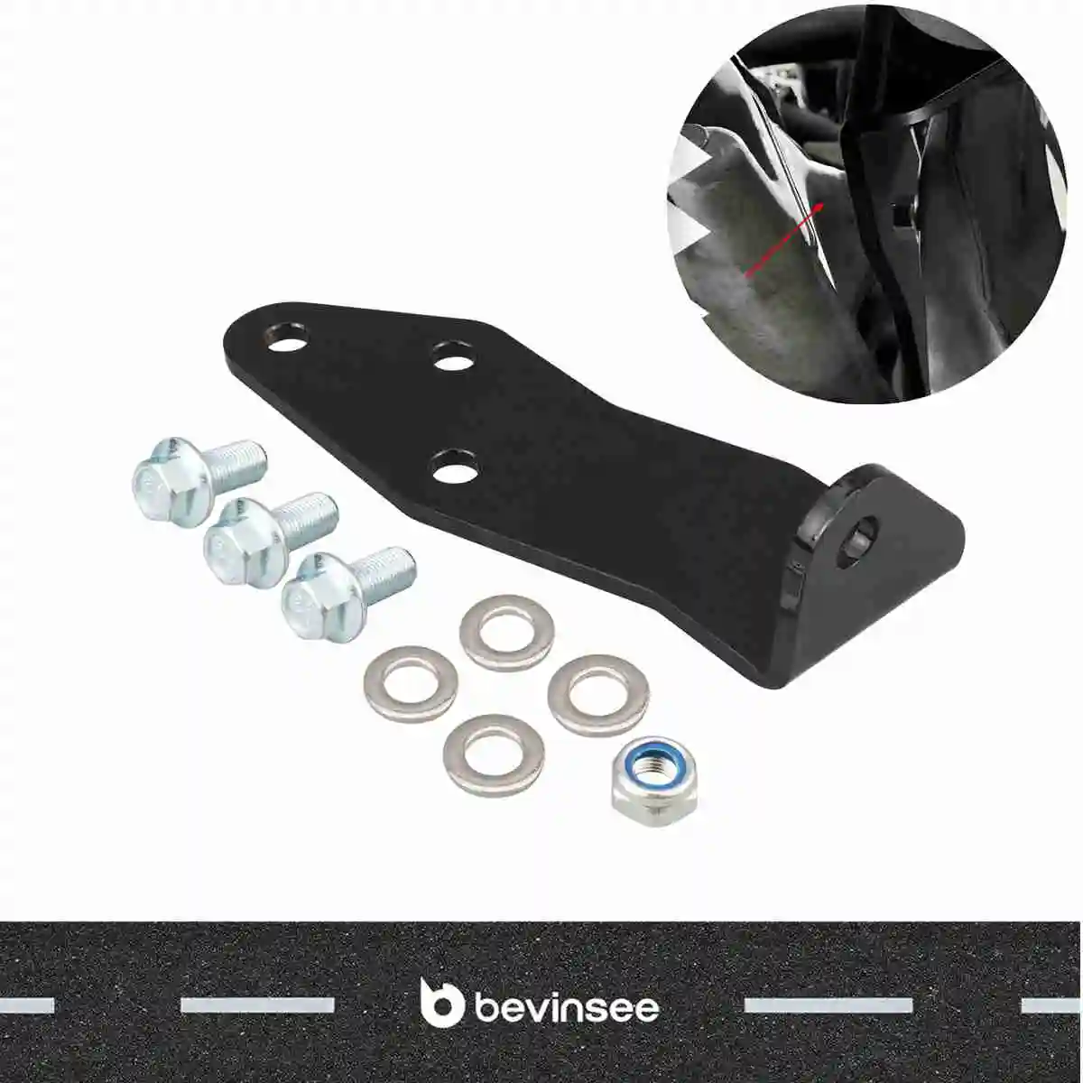 

BEVINSEE Transmission Torque Mount Bracket For Honda B Series B16 B18 Engines For Honda Civic 92-00 For Acura Integra 94-01