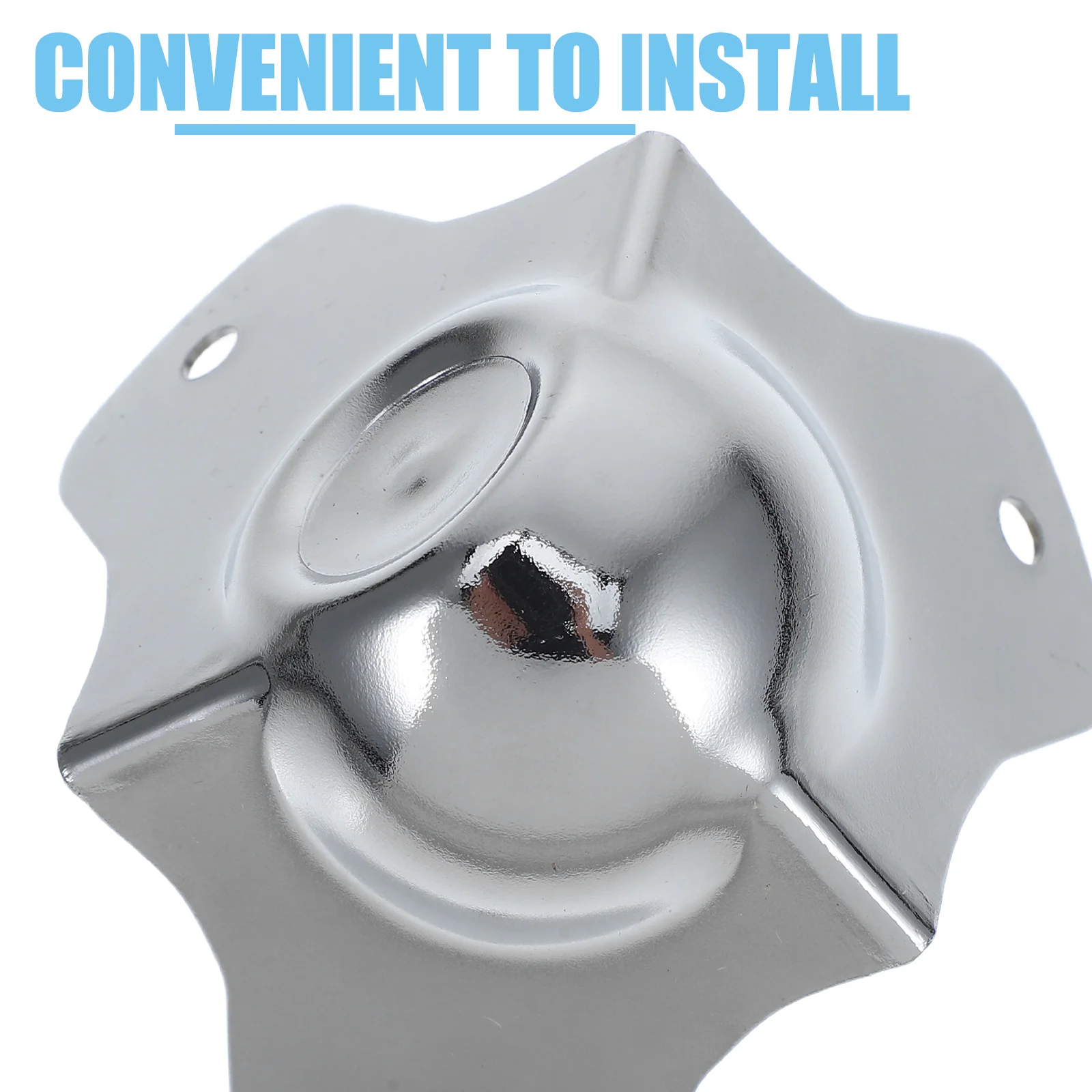 8 قطعة واقيات زوايا الكرة المعدنية لطاولات الأثاث والخزائن ومكبرات الصوت وحالات الطيران وواقي الحواف وحماية ركن الأجهزة