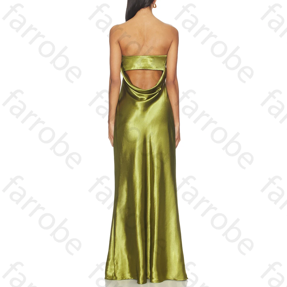 Aangepaste elegante off-shoulder mouwloze avondjurken, sexy backless celebrity-jurk, prachtige galajurken van hoge kwaliteit