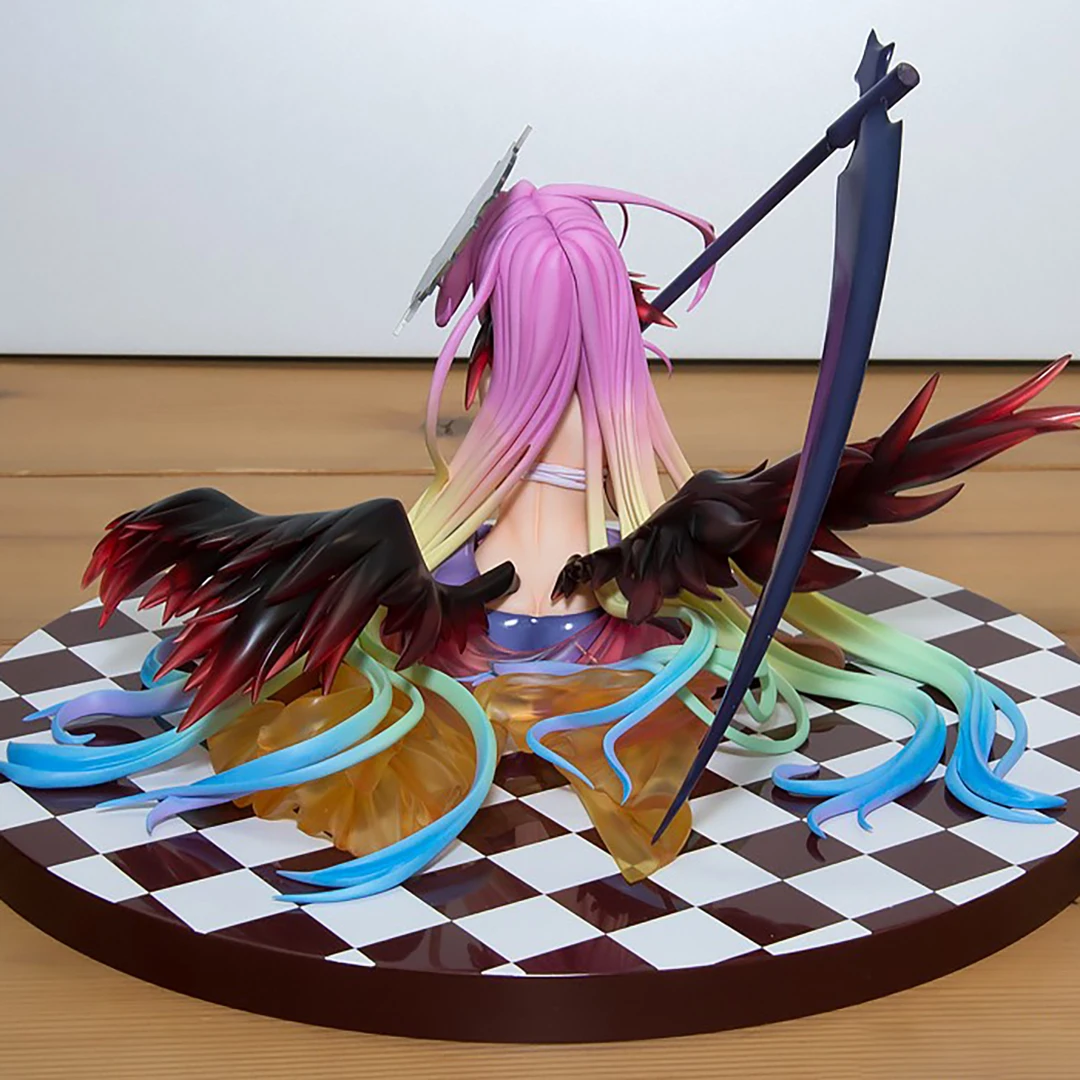 13cm No Game No Life: Zero Azriel Shiro Jibril 1/7 Great War Ver. Phat Anime PVC Action Figure Toy Game Collectible Model Doll