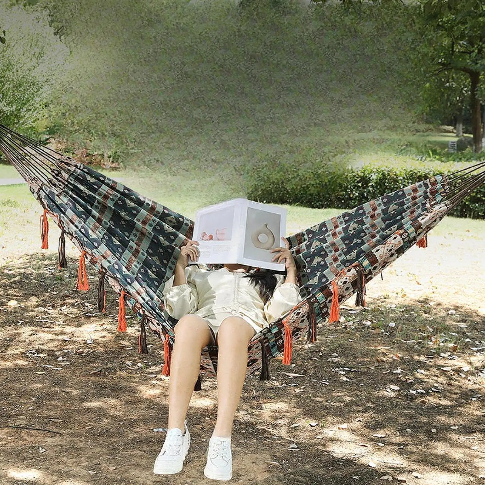 

Outdoor Camping Hammock Wear Resistant Hanging Chair for Outdoor Beach Patio
