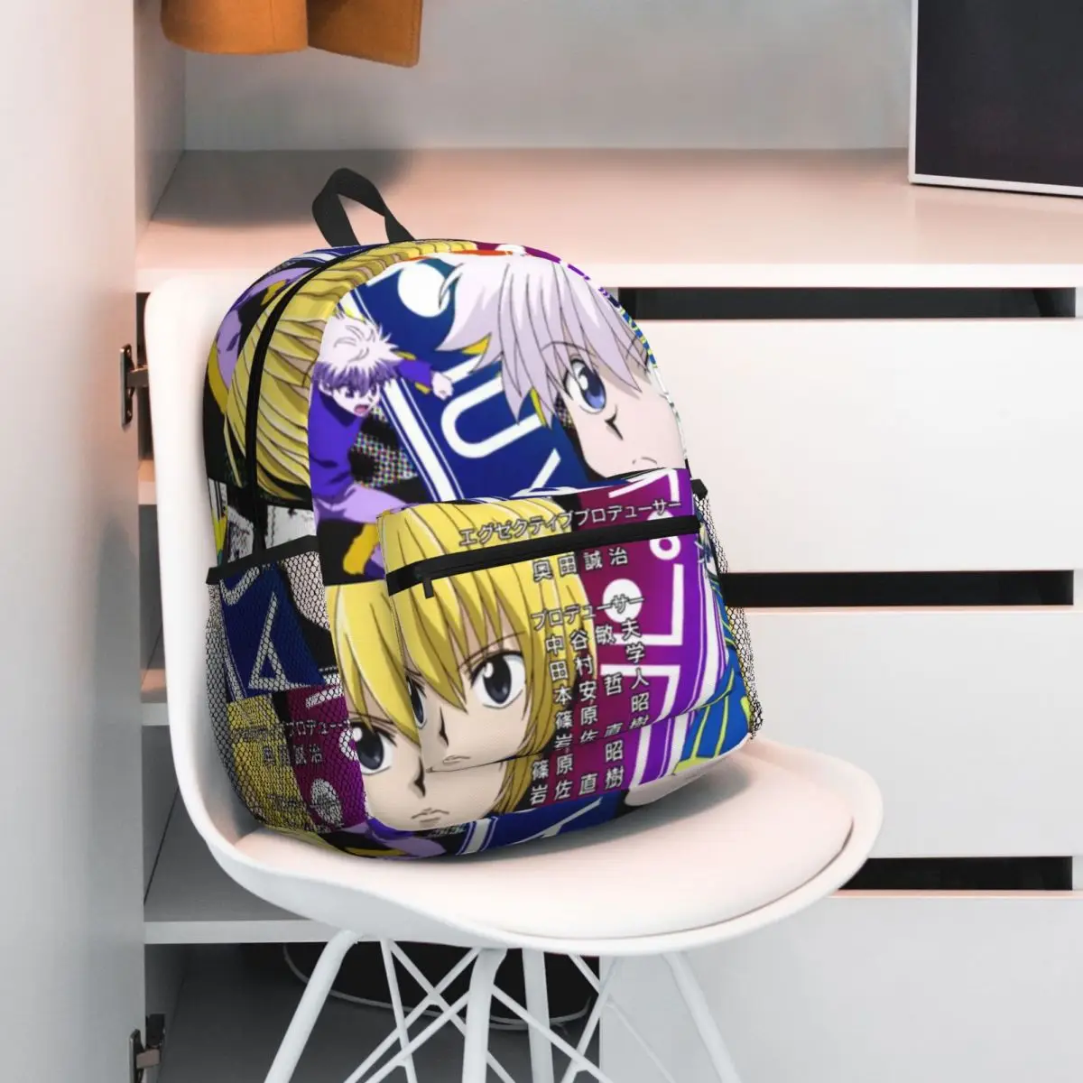 Anime HXH Hunter X Hunter Student Backpack School Bag Hiking Travel Daypack for Men Women Bookbag Shoulder Bags