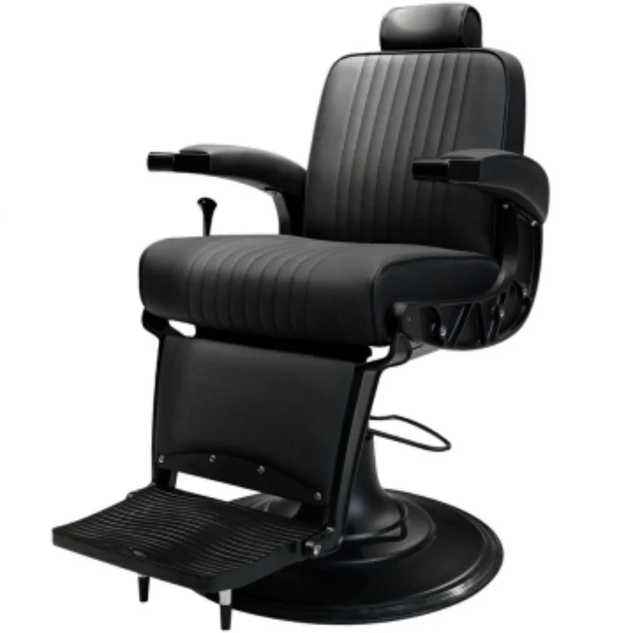@#2026 A  Luxury Royal Gold Modern Hairdressing Barber Chair Durable Reclining Height Adjustable Salon Furniture For Hotel Use view 6