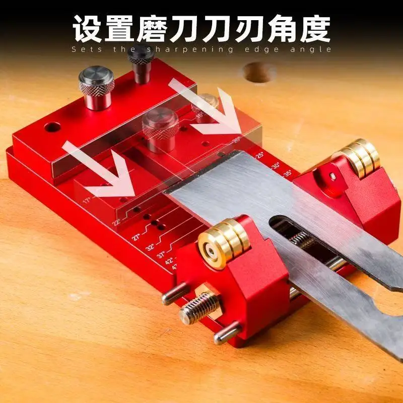 2026 Sharpener Woodworking Tool Sharpening Jig Clamping Adjustment Inclined Edges Wood Chisel Fixing Bracket Aluminum Alloy