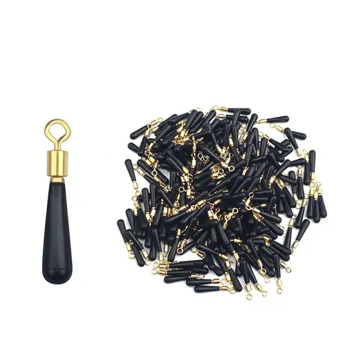 50pcs Fishing Gear Block Rotation Drift Fishing Floats Accessory Bobber Copper Rubber Tools Fish Float Fishing Float Base