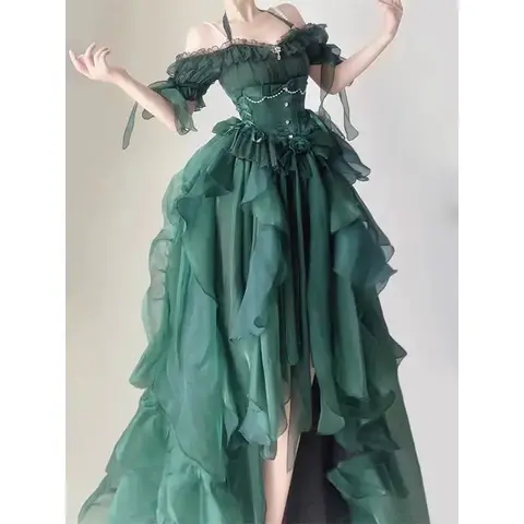 10 best sales grön lolitaklänning - №3