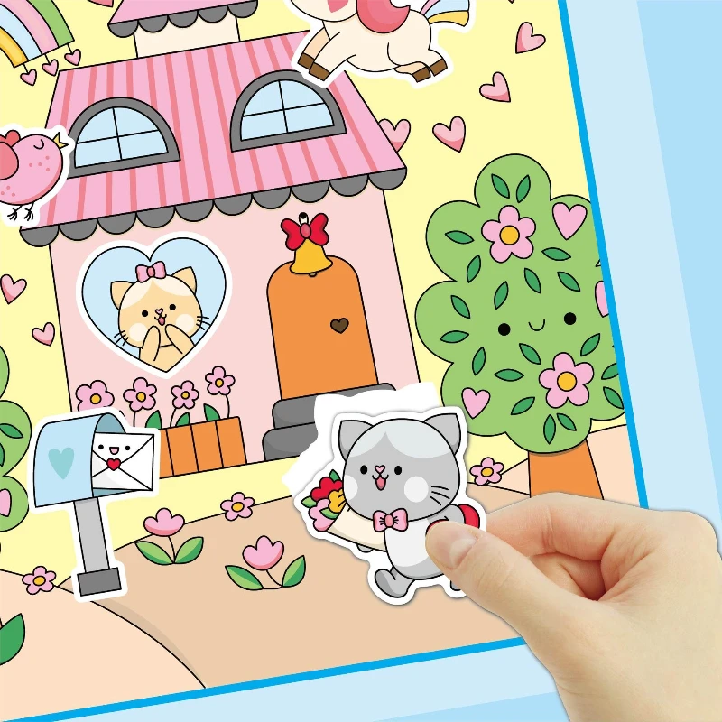 Toys Search Coloring Books Quiet Book Children's Thinking Training Look and Find Fun Puzzle Cross gift