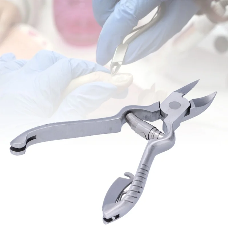 Toe Nail Clippers Stainless Steel Ingrown Toenails Clipper Professional Pedicure Nail Cutter