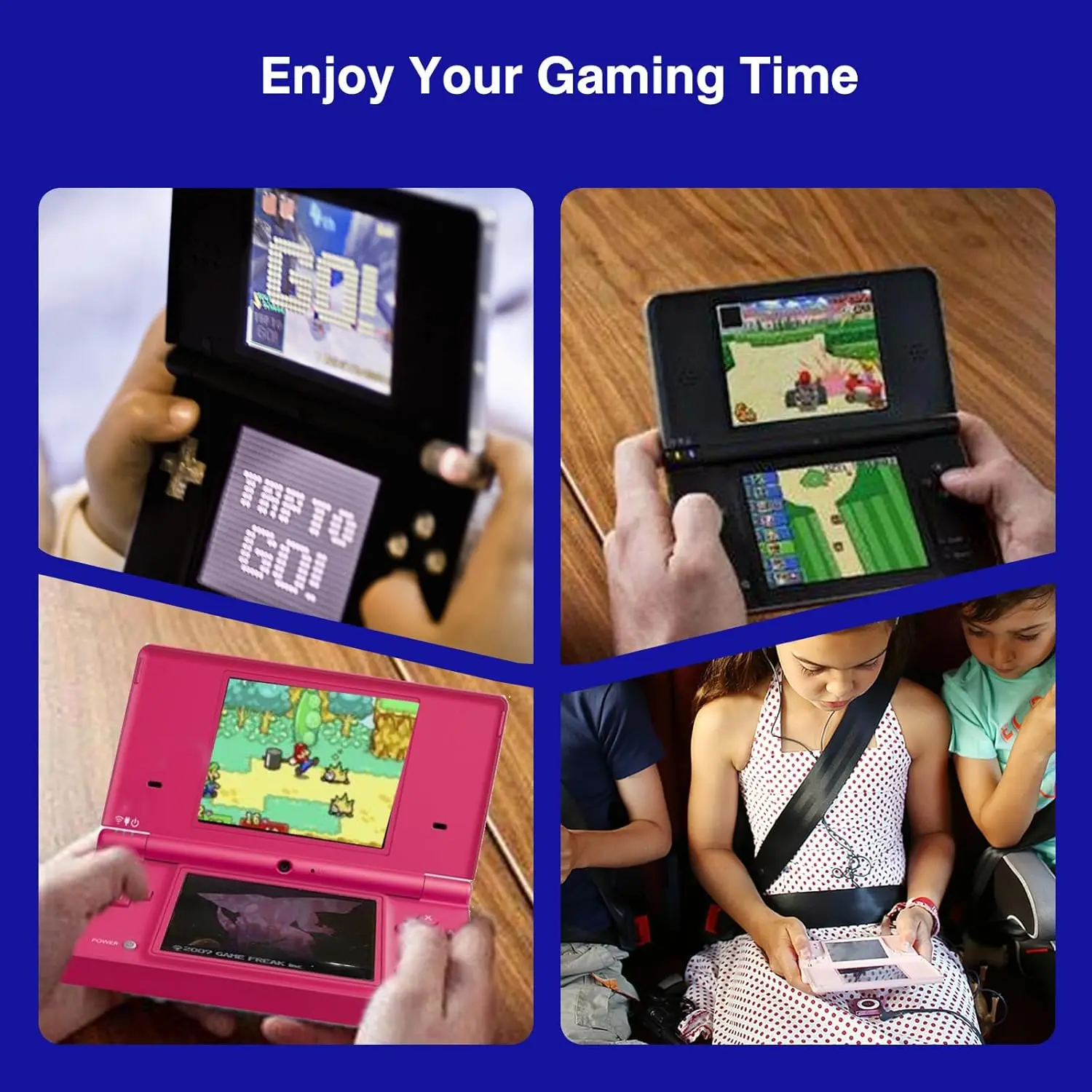 DS Lite Battery, 1600mAh USG-003/USG-001 Replacement Battery for Nintendo DS Lite, NDS Lite, NDSL Game Player  with Tool Kit