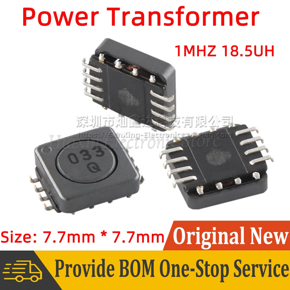 10pcs SMD SMT CLQ7D27 Power Transformer Frequency 1mHZ Inductance 18.5uH 2W Winding Isolated Transformer