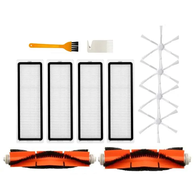 

Комплект аксессуаров ABZL из 12 предметов для робота-пылесоса Xiaomi Mi Vacuum Mop 2 STYTJ03ZHM: основная и боковые щетки, HEPA-фильтр