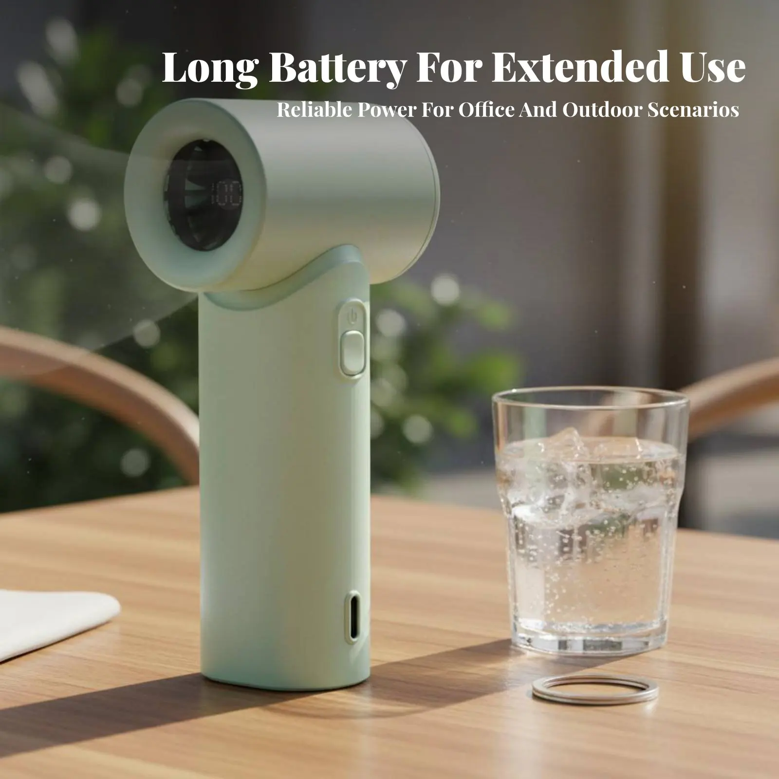 

Universal Serial Bus Battery-Powered Mini Fan 5 Speed Settings Handheld Fan Brushless Engine Powerful Wind Flow