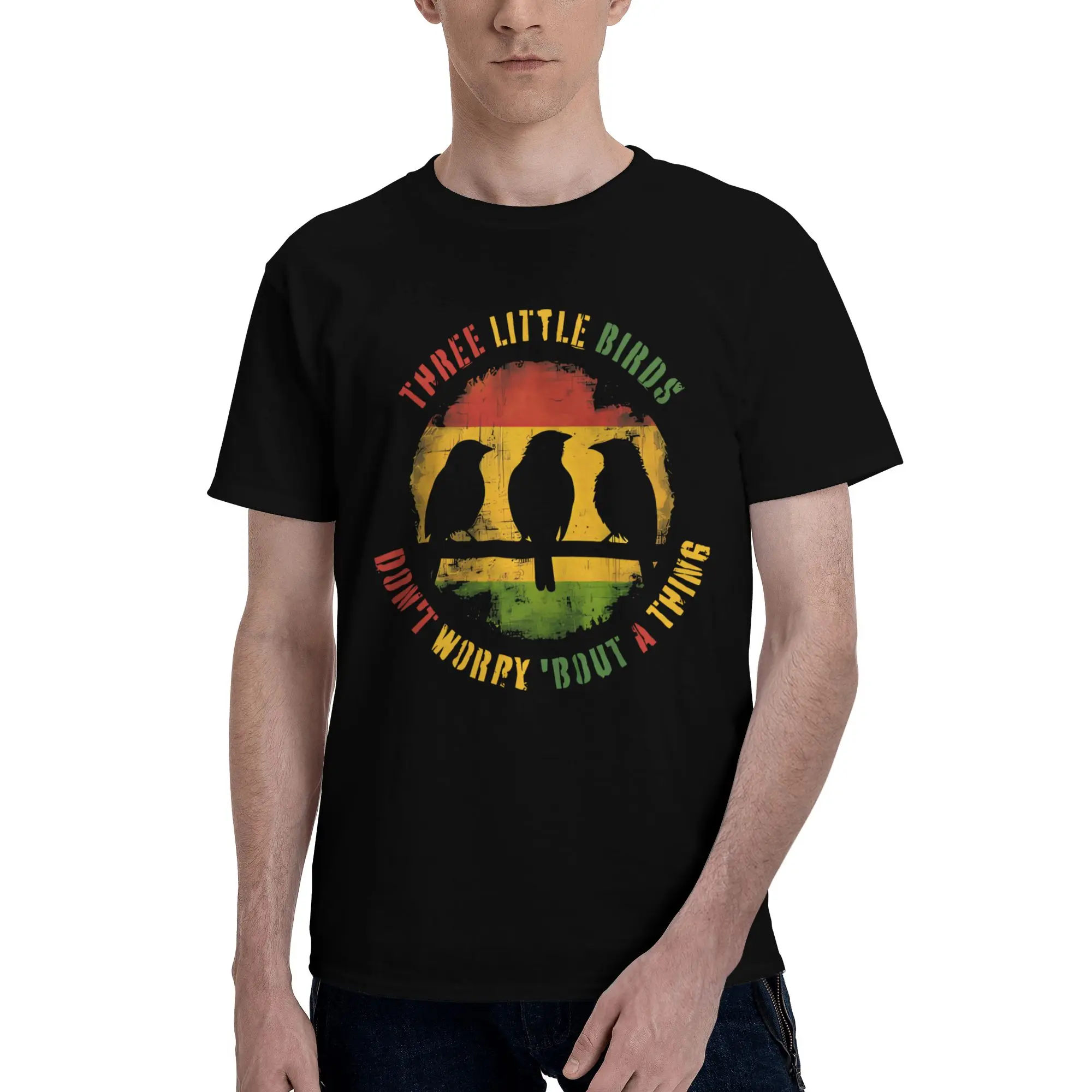 Three Little Birds - Reggae Premium Crisp Reversible T-shirt Versatile Simplicity Shirt