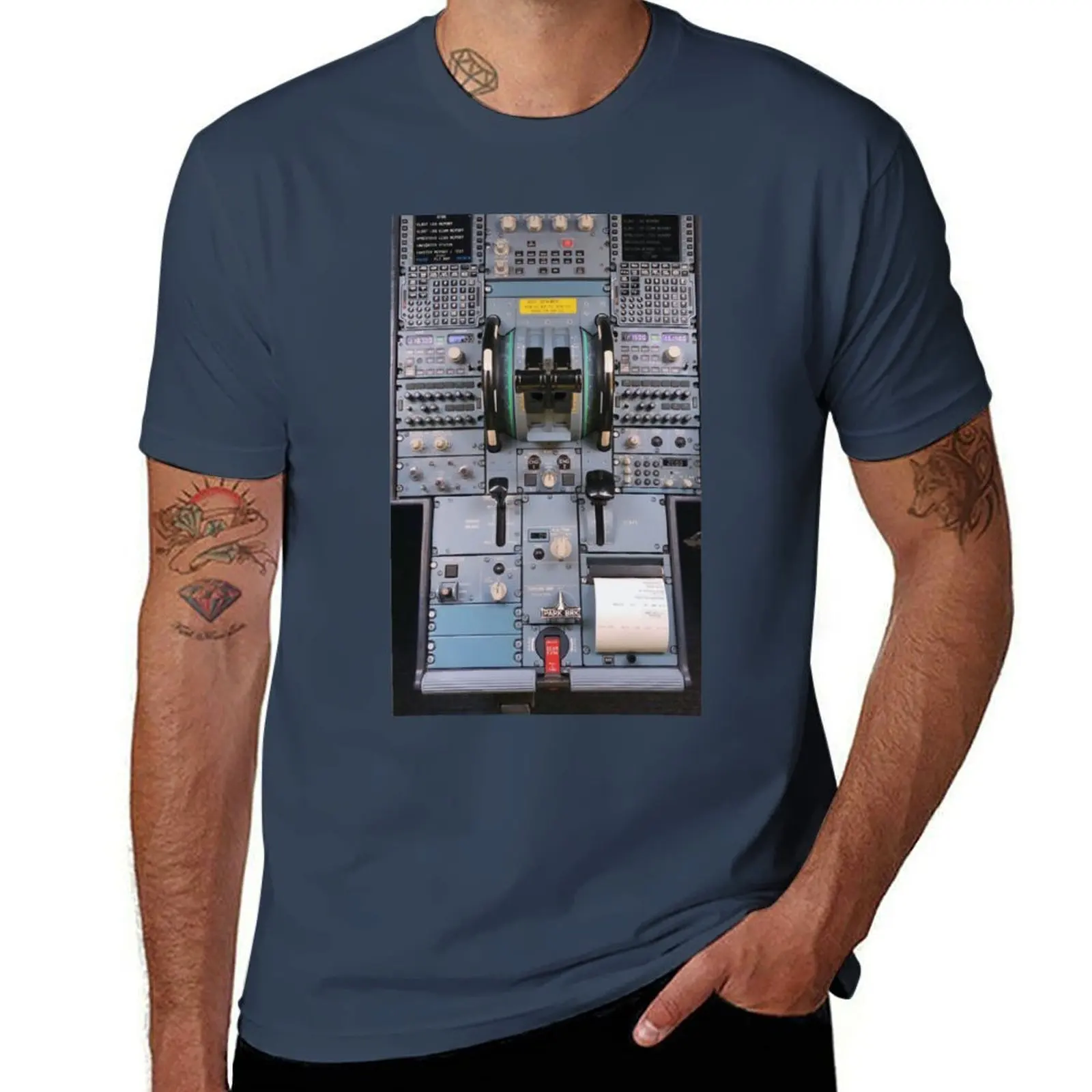 

Cockpit tales: Airbus A321 neo T-Shirt Large Size Soft Cotton T-Shirt