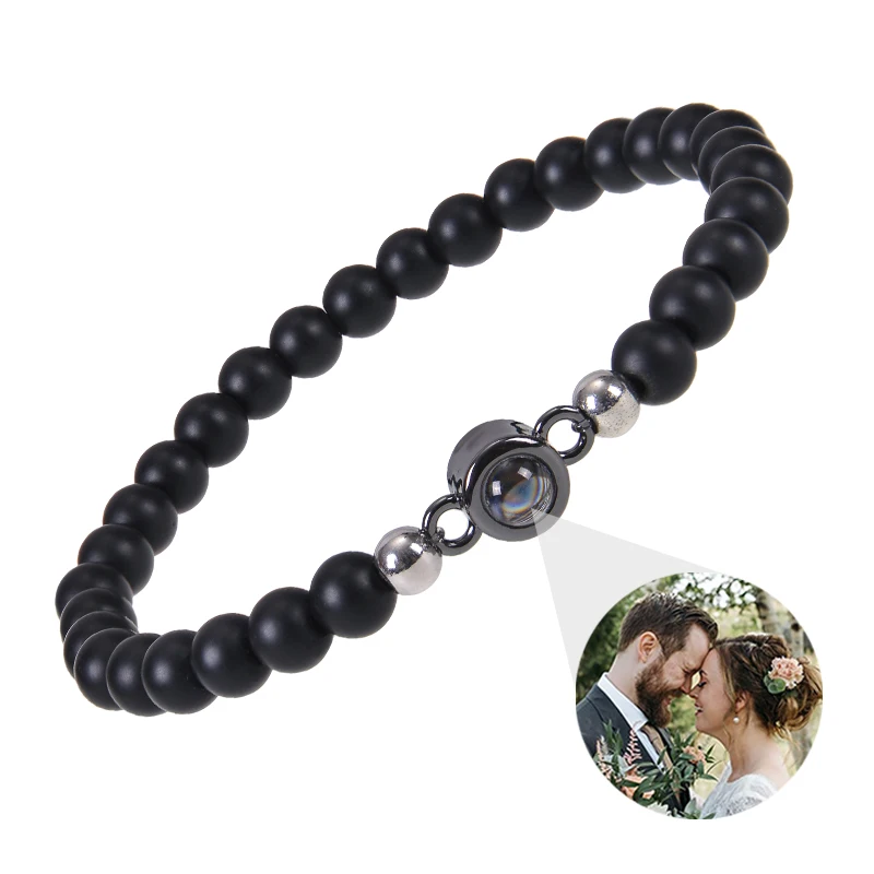 Personalisiertes Armband mit Bild im Inneren, Projektionsarmbänder mit Fotos, Bildarmband, personalisierte Erinnerungsgeschenke