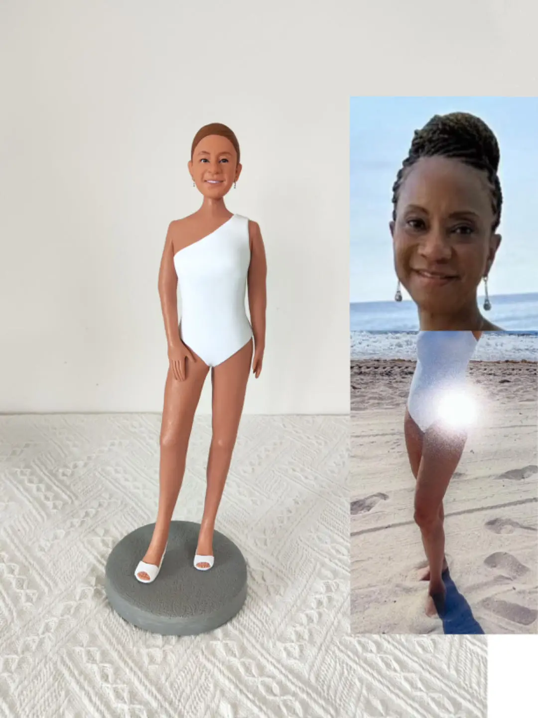 Custom figurine from photo, personalized figures, custom cake topper figurine, 3d portrait doll statue,  custom bobblehead her