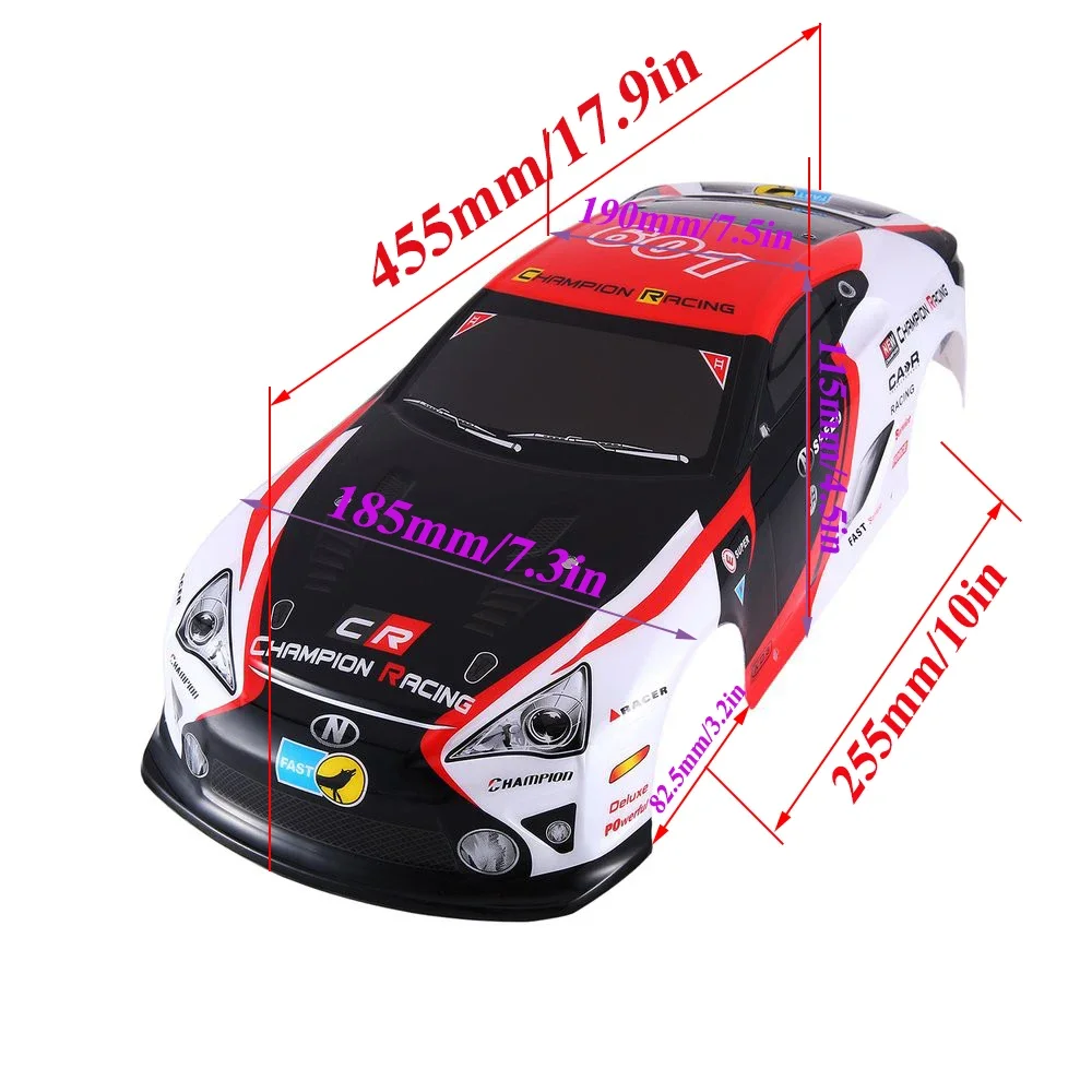 Coque RC 1/16 Pour SCY 16102PRO – Carrosserie Drift Touring Orange, PVC Résistant, Facile à Monter