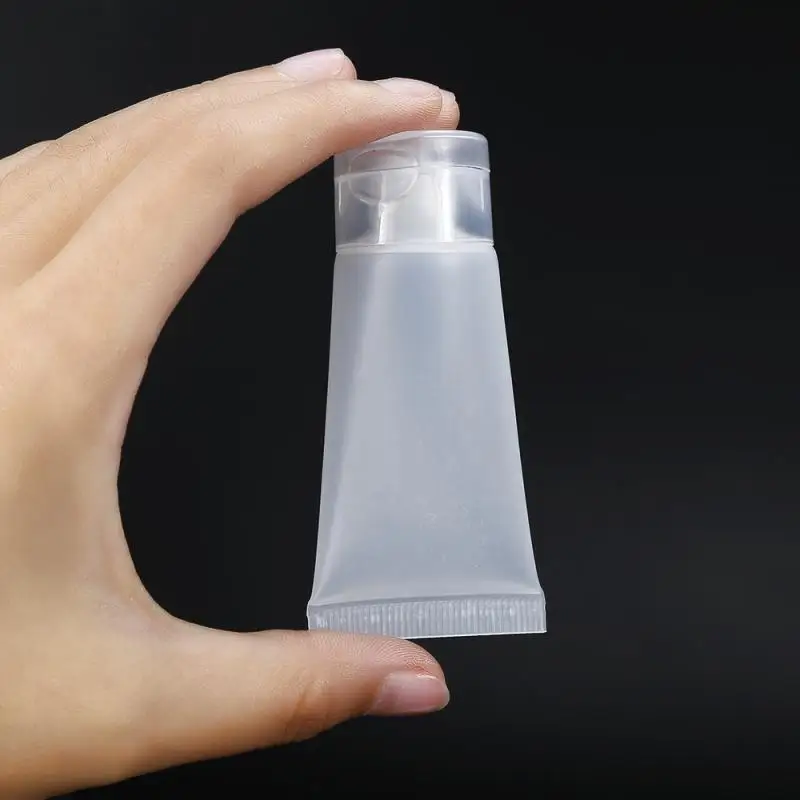 10/20pcs 15ml Refillable Bottle Empty Lip Gloss Tube Transparent Soap Bottle Travel Portable Bottle Makeup Squeeze Container