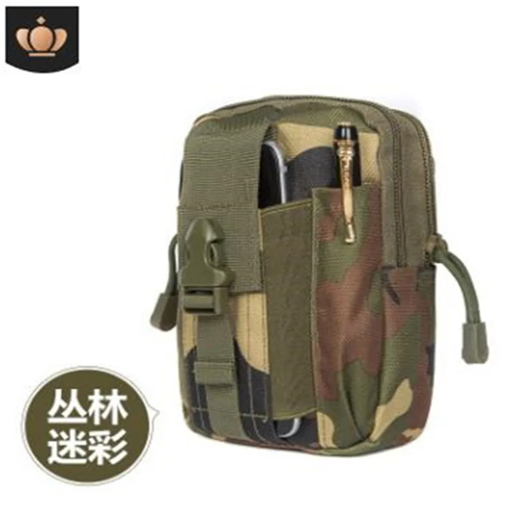 Molle Pouch Waist Bag Outdoor Men EDC Tool Bag Vest Pack Purse Mobile Phone Case Hunting Compact Bag Oxford