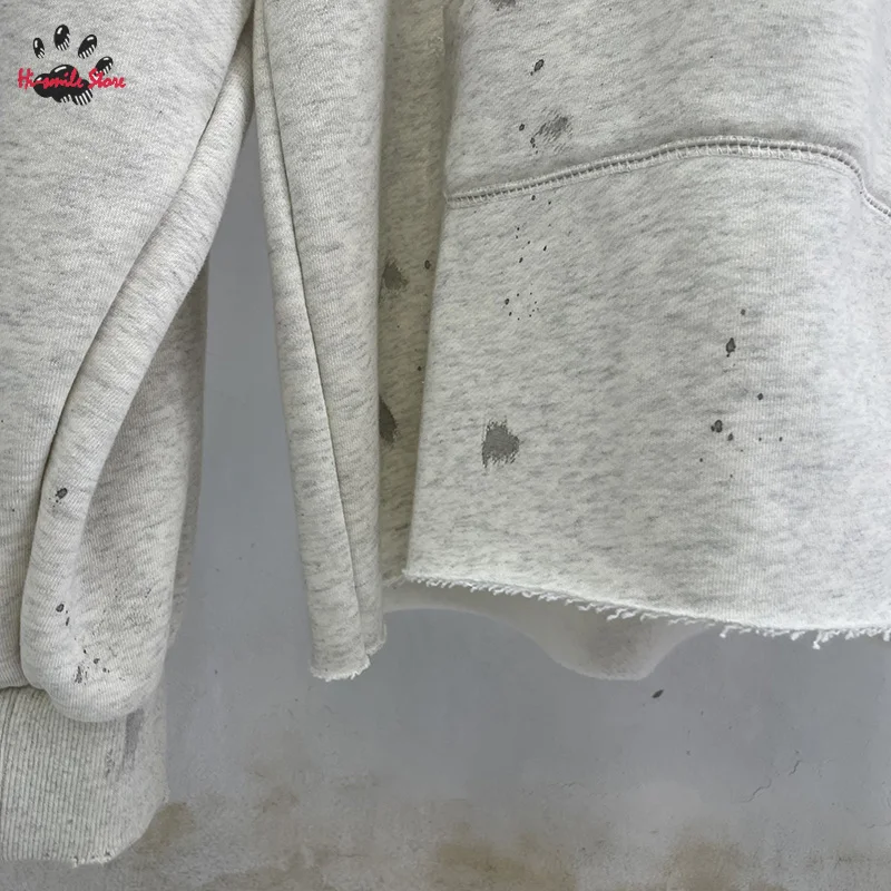 أزياء الشارع الشهير سانت هوديس الرجال امرأة الهيب هوب فضفاض خمر الخريف الشتاء مقنعين البلوفرات بلوزات غسلها التالفة #6