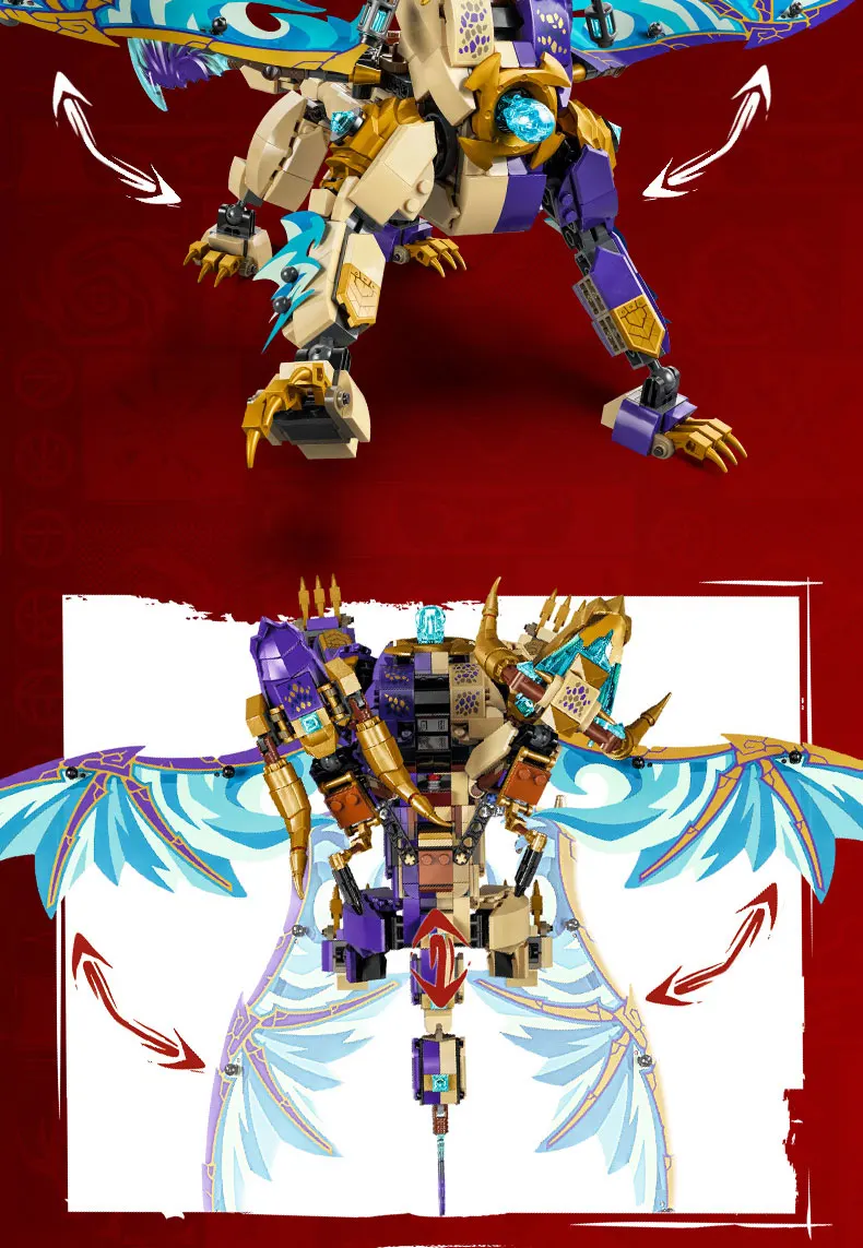 LEGO® NINJAGO® Arc Dragon of Focus 71836 Ninja Toy Blocks Toy