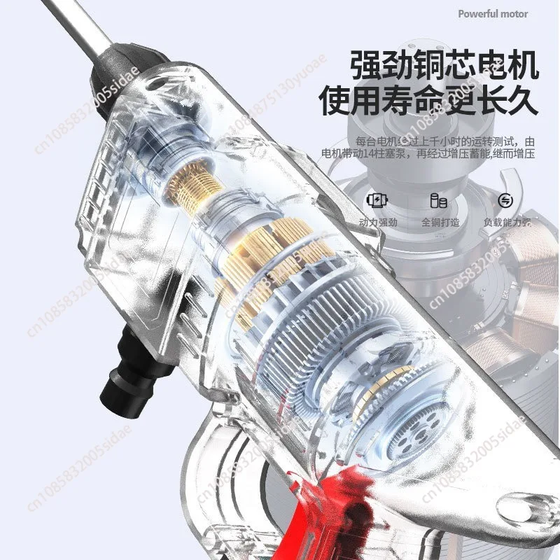 Cordless High Pressure Washer Car Wash Car Washers Rechargeable Washing Spray Gun Battery Sprayer Water Gun For Auto Home Garden