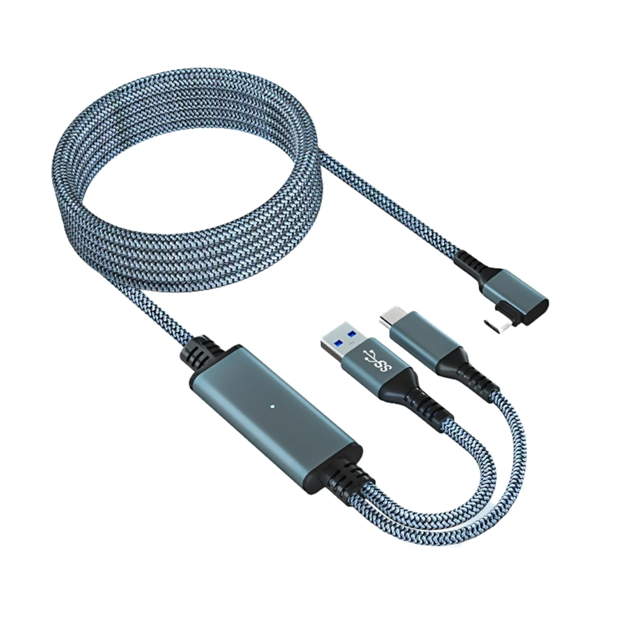 

Суперпредложения для Meta/Oculus Quest 3 Link Cable 5M VR Data Cable 2A Быстрая зарядка 5 Гбит/с Высокоскоростной кабель передачи данных