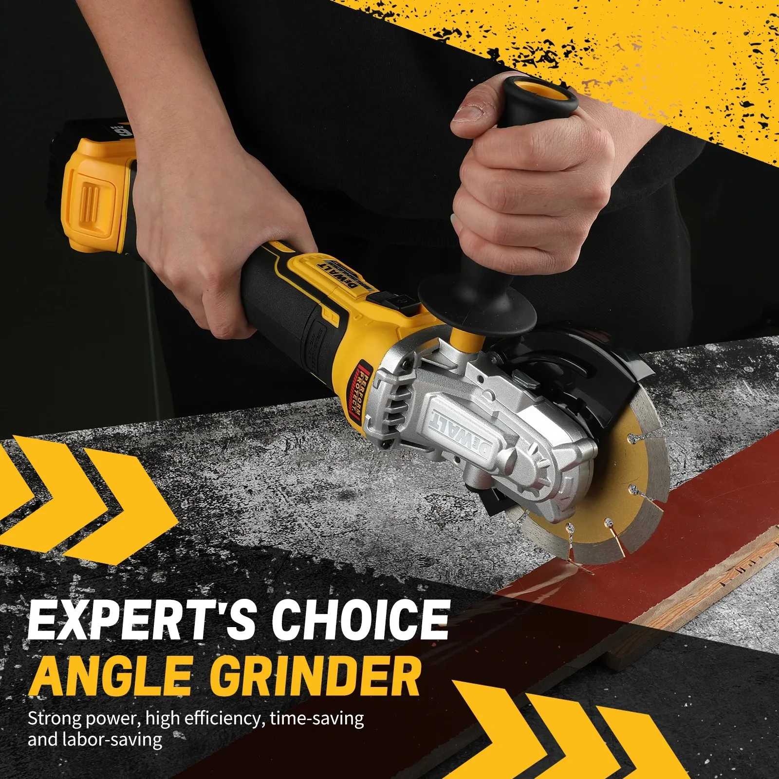 

DEWALT DCG405FN 18V Brushless Angle Grinder Cordless 125mm Handheld Rechargeable Cutting Polishing Machine