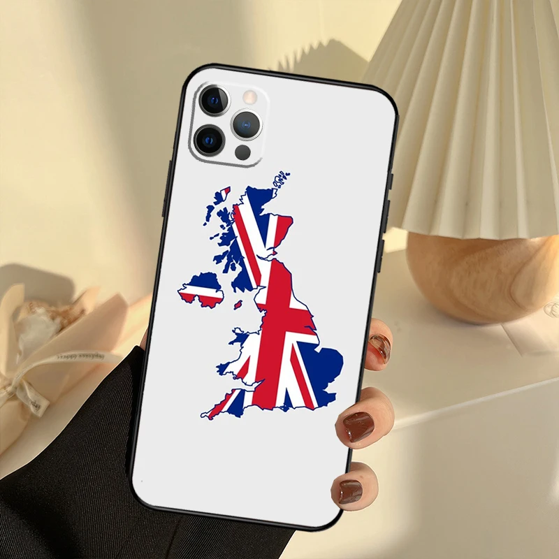 Union Jack British England UK Flag Case For iPhone 11 12 13 14 15 16 Pro Max Cover For iPhone 13 12 Mini XR X XS Plus