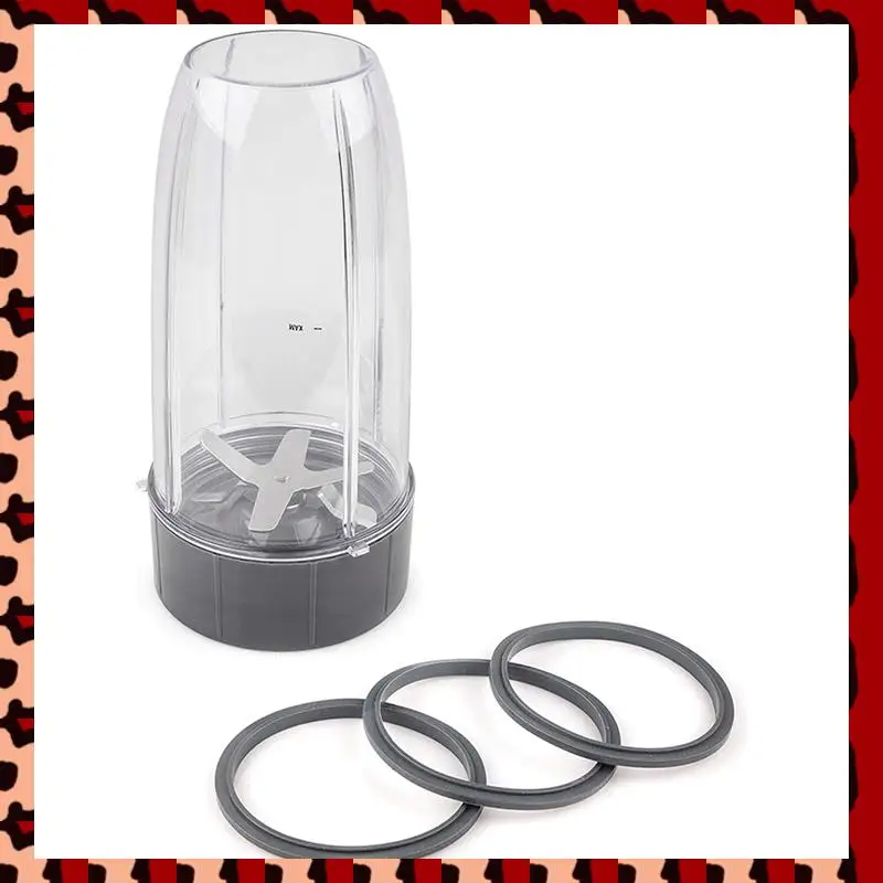 

A72P 2X Replacement Parts 32 Oz Cup And Blade And Seal Ring Rubber Gaskets Replacement, Compatible For Nutribullet