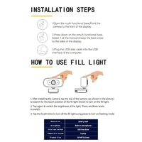 【RECOMMEND】USB Webcam 4K 1080P Mini Camera with Microphone 15-30Fps Fill Light Beauty for Youtube PC Video Shooting Camera