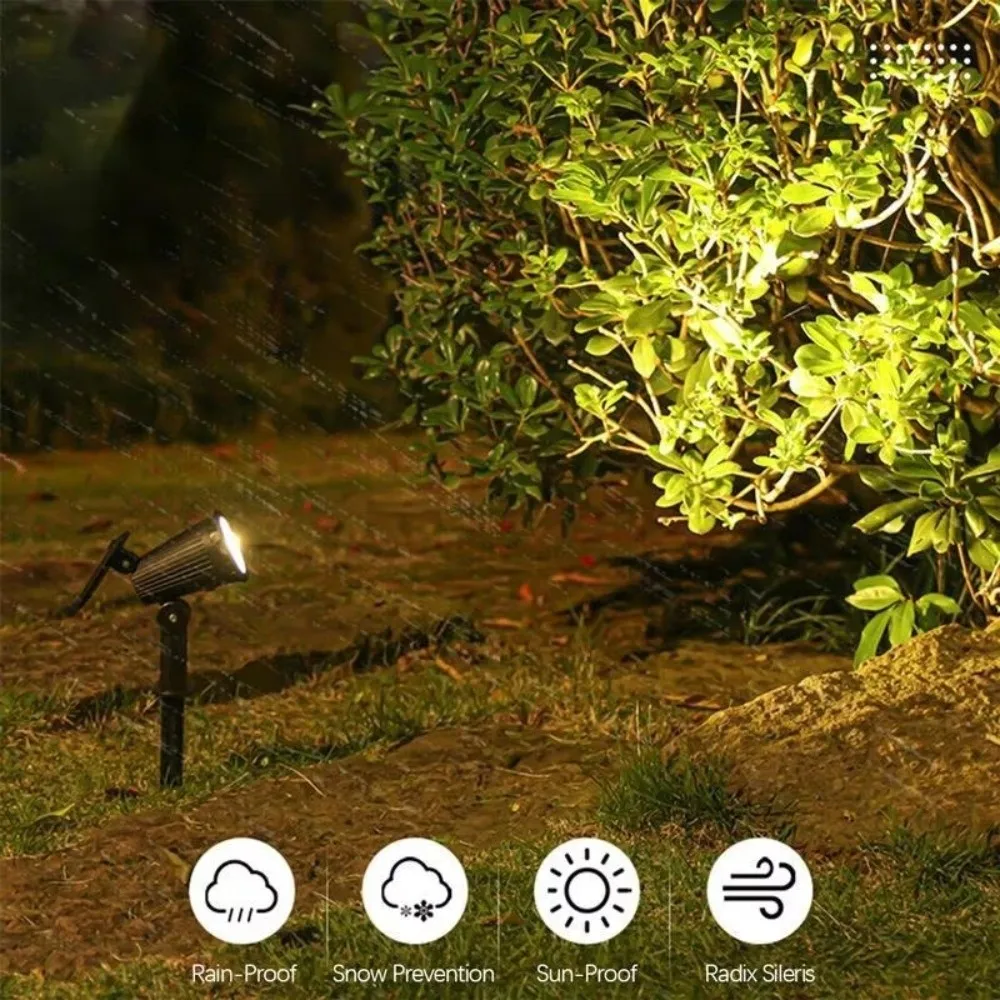 

Durable 1/9LED Solar Spotlights Waterproof IP65 Brightness Adjustable Garden Spot Lights Lawn Decor Lighting For Outdoor