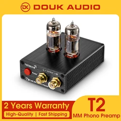 Douk Audio HiFi Vacuum 6J5 Tube MM Phono Preamp Stereo Mini Turntable Phonograph Preamplifier For Vinyl Record Player