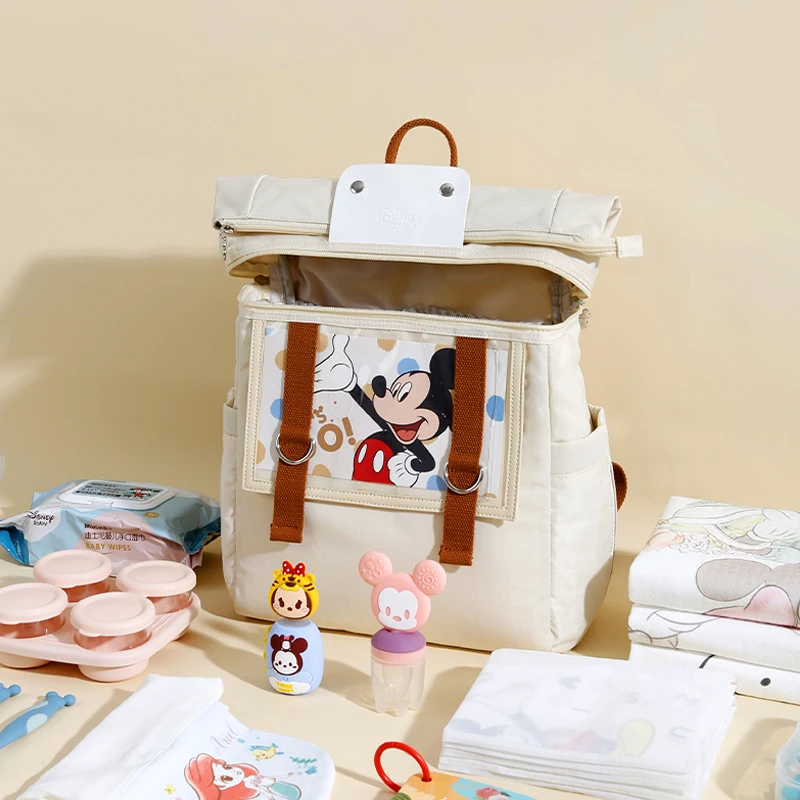 Disney Borsa per pannolini per bambini Zaino per mamma Maternità Passeggino da viaggio Zaino per pannolini Borsa per allattamento per mummia di