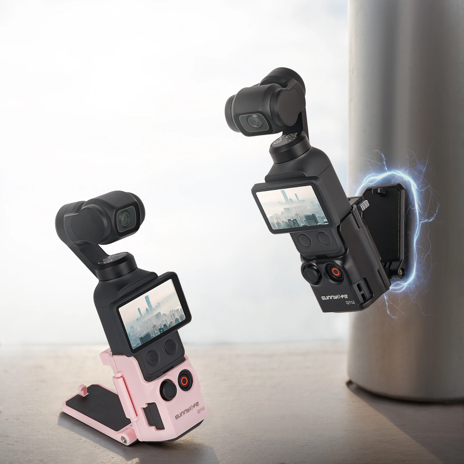 

​For DJI Osmo Pocket 4 Magnetic Stand Base Angle-Adjustable Multifunctional Desktop Base Accessory