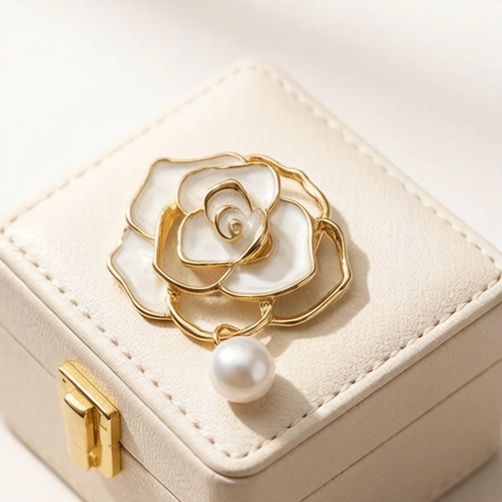 Trend 26 European Retro Style Couple's Unique Matching Accessories Anti-Exposure Brooch Wedding Guest Brooch Clothing Embellishment Decorative Pin Metal Buckle DIY Anti-Exposure Gadget Personalized Elegant High-End Versatile Metal Lapel Pin Date Accessory Shoe Accessory